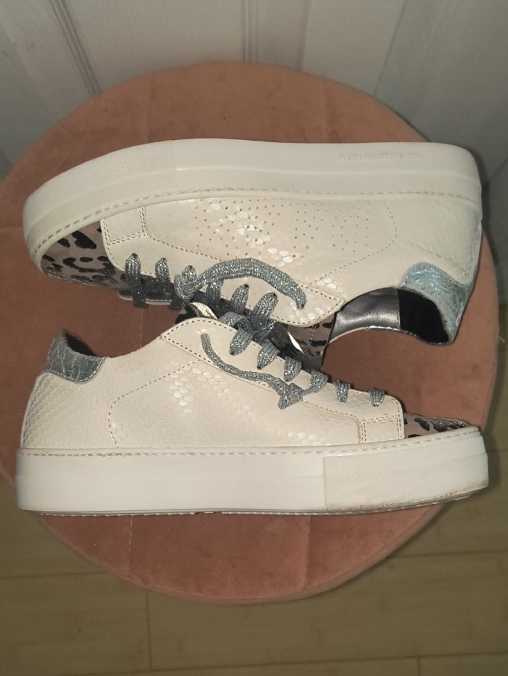 P448 Thea Python Roccia Platform Sneakers Size 39 - Picture 3 of 8